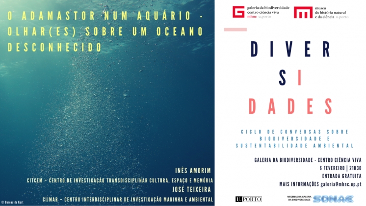 O ADAMASTOR NUM AQUÁRIO – OLHAR(ES) SOBRE UM OCEANO DESCONHECIDO (6 de Fevereiro de 2020, 21h30-23h00/Galeria da Biodiversidade – Centro Ciência Viva