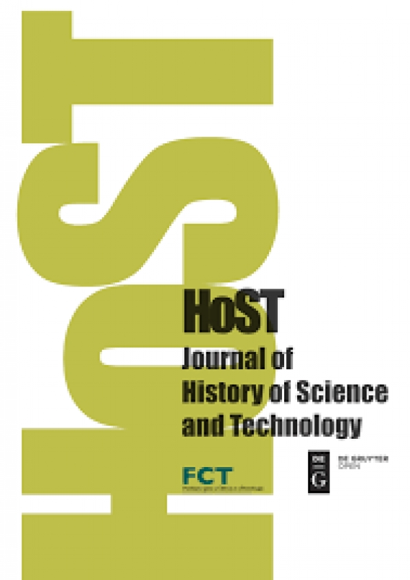 New issue of HoST — Journal of History of Science and Technology (14.2, December 2020)