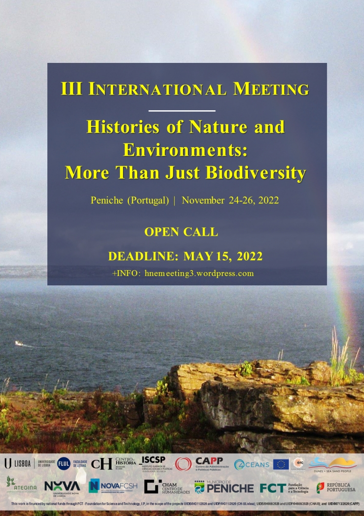 CFP - 3º HNE Meeting &#039;More Than just Biodiversity&#039;