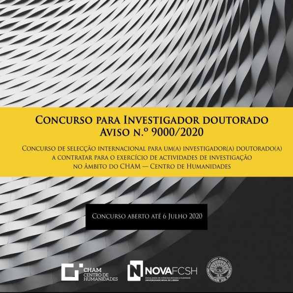 CHAM | Concurso para Investigador Doutorado — Aviso n.º 9000/2020